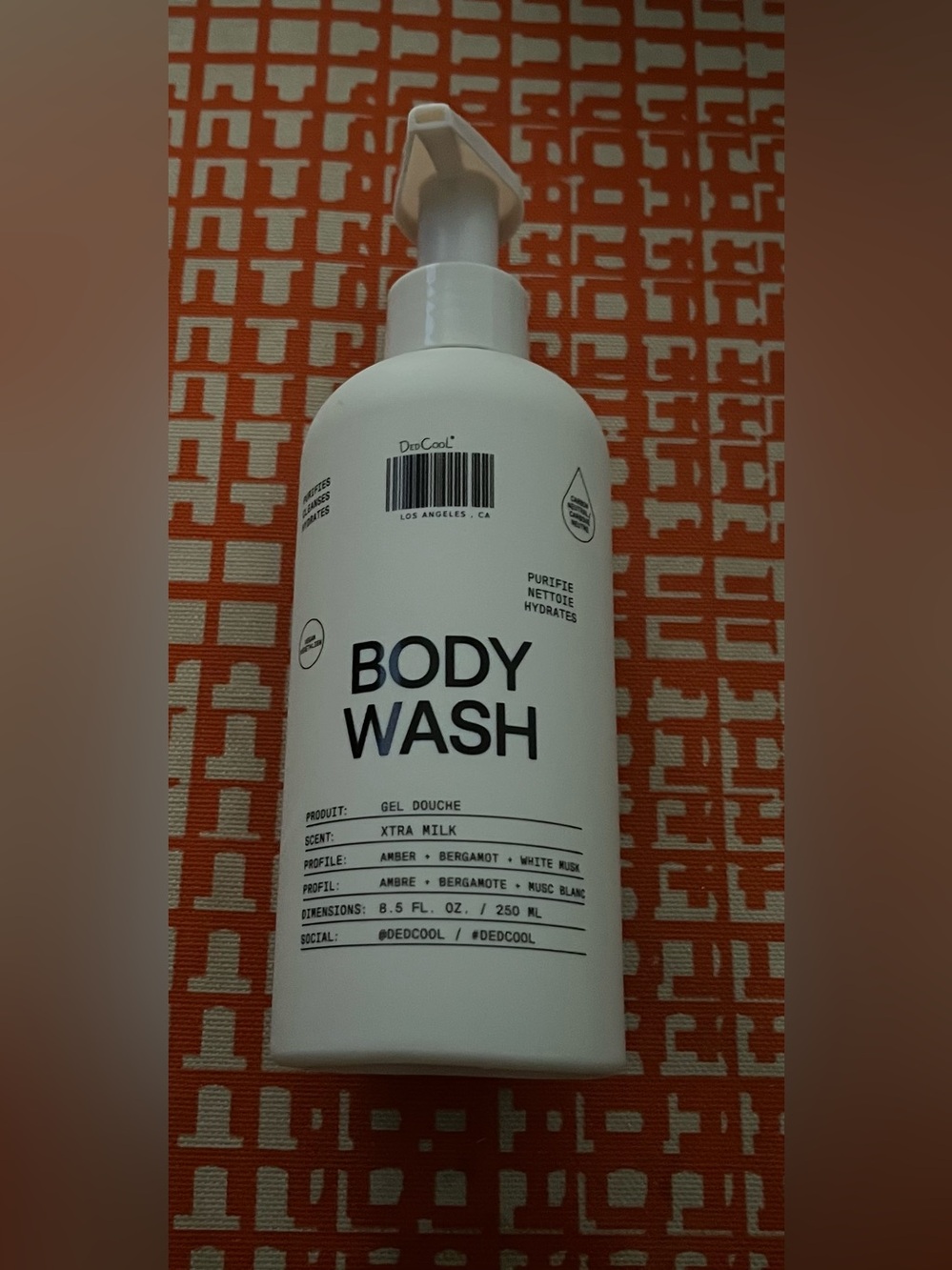 DedCool XTRA Milk Body Wash 8.5 oz